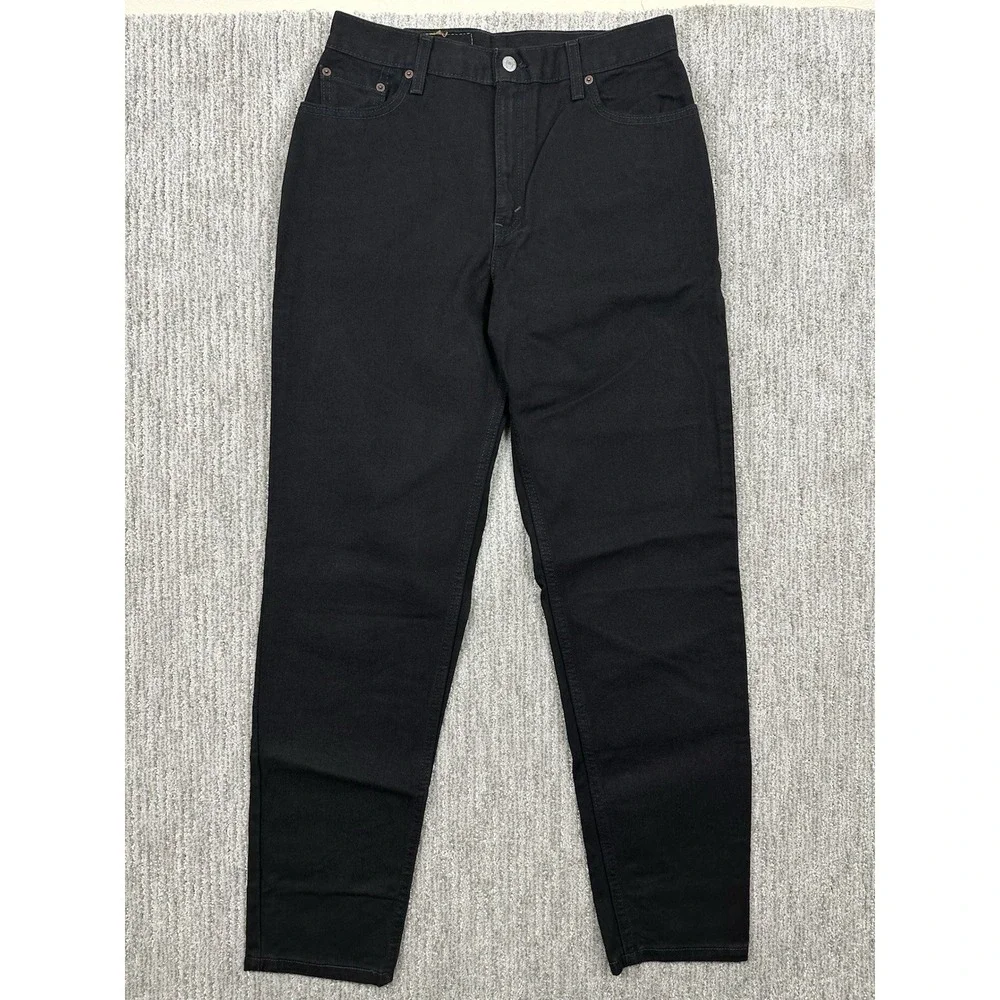 VTG Levi's 550 Jeans Womens Size 12 MIS L Relaxed Fit Tapered Leg Black Made USA